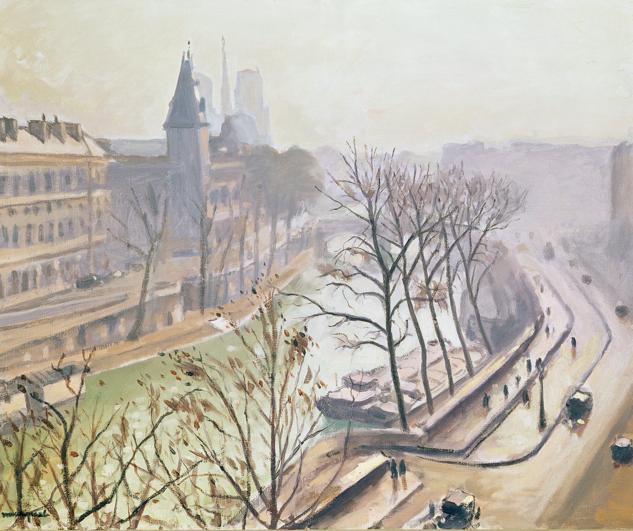 El Sena en París (óleo sobre lienzo) de Albert Marquet