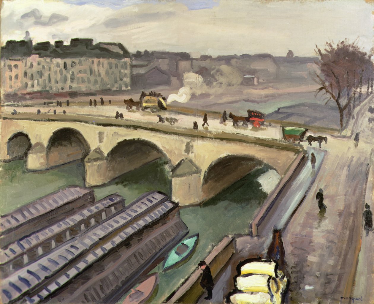 El Sena en París, c.1907 (óleo sobre lienzo) de Albert Marquet
