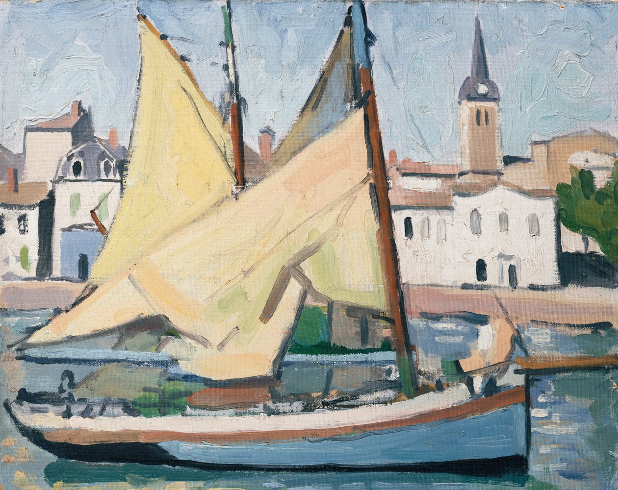 El yate y la iglesia, La Chaume de Albert Marquet