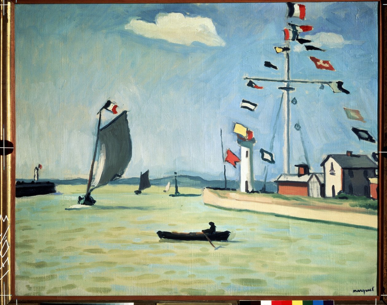El puerto de Honfleur en Normandía de Albert Marquet