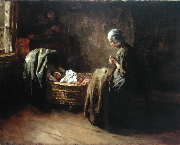 Escena interior de Albert Neuhuys