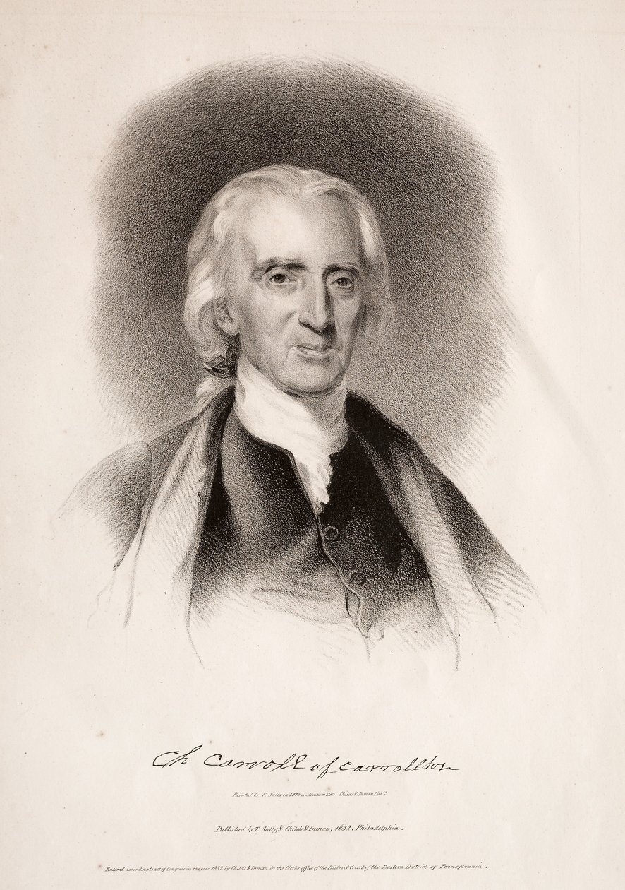 Charles Carroll de Carrollton, Maryland, 1832 de Albert Newsam