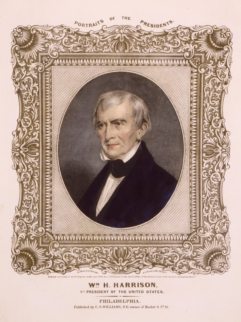 Presidente de EE.UU. William Henry Harrison, 1846 de Albert Newsam
