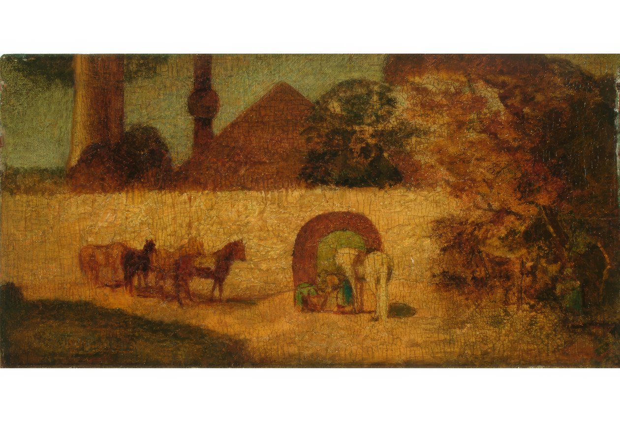 Junto a la tumba del Profeta de Albert Pinkham Ryder