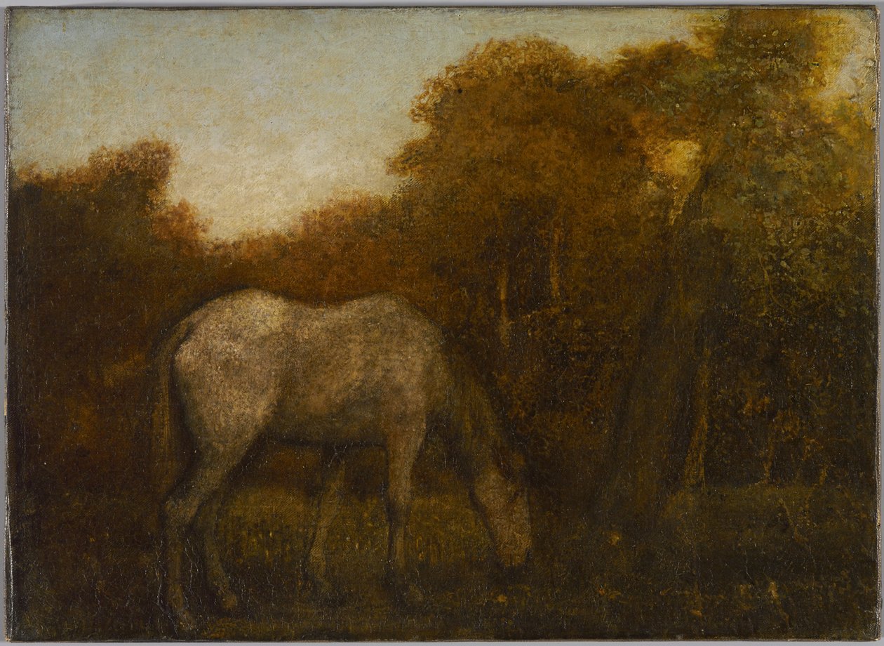 El caballo pastando de Albert Pinkham Ryder