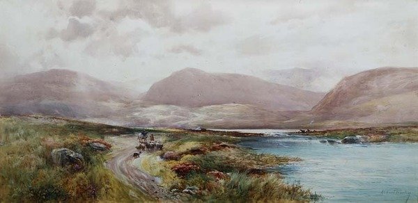 Paisaje escocés, c.1910 de Albert Procter