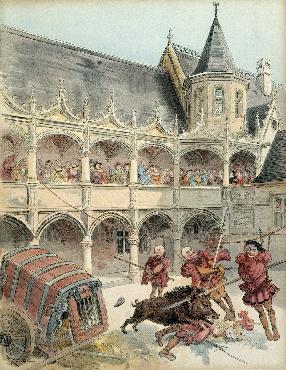 El jabalí de Amboise de Albert Robida