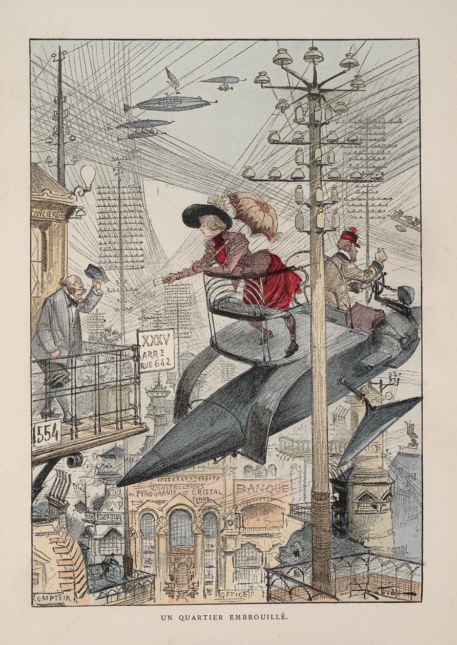 Ilustración para Le vingtième siècle: La vie électrique de Albert Robida
