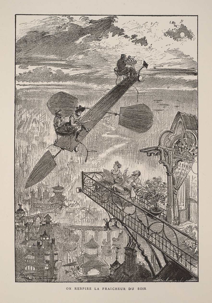 Ilustración para Le vingtième siècle: La vie électrique de Albert Robida