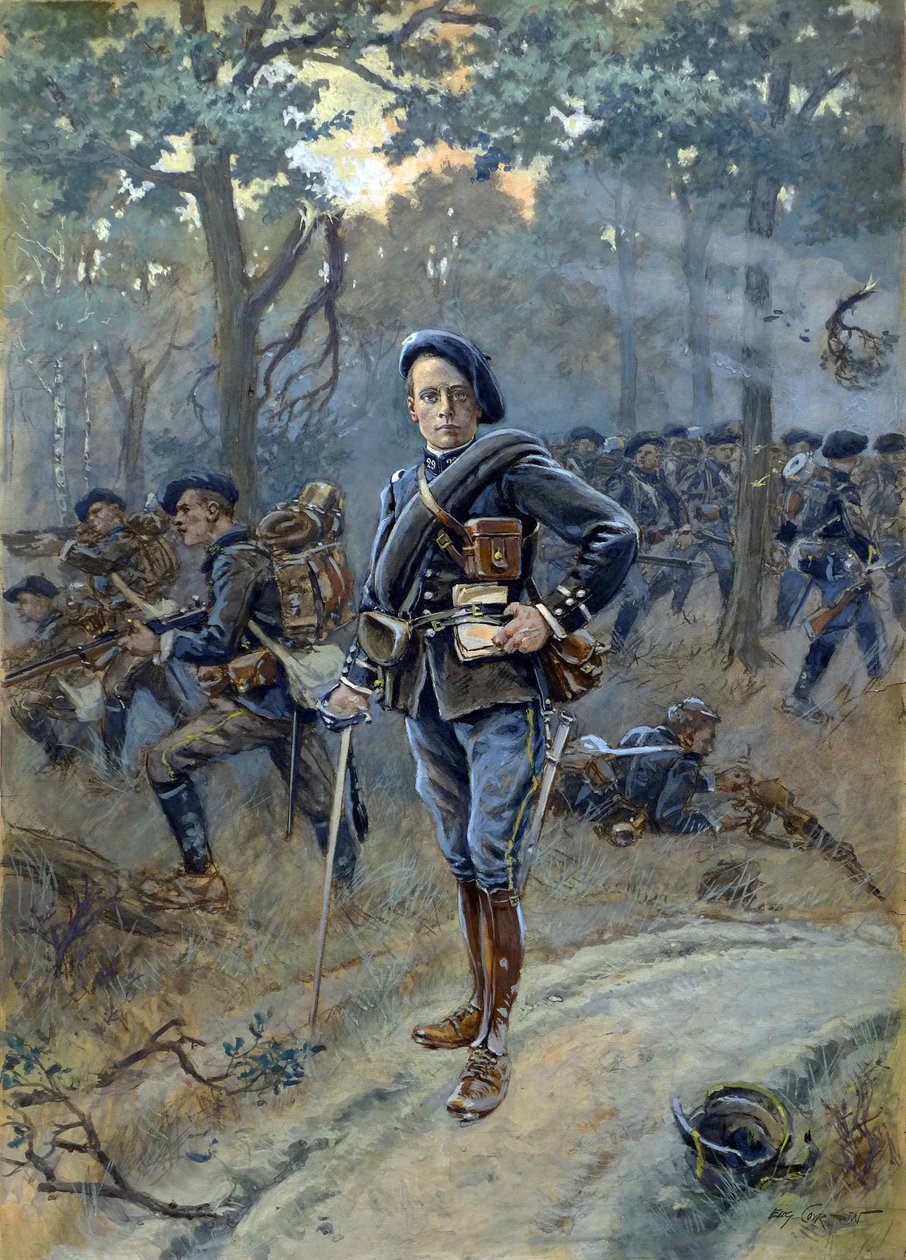 Retrato de Henry Robida, c.1910 (acuarela) de Albert Robida