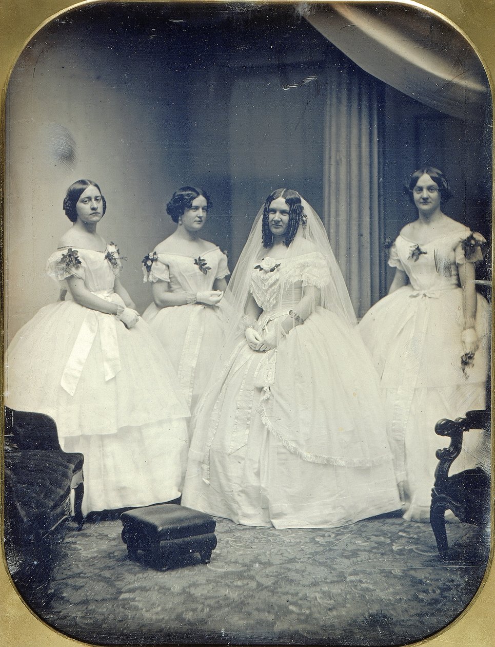 Una novia y sus damas de honor de Albert Sands Southworth