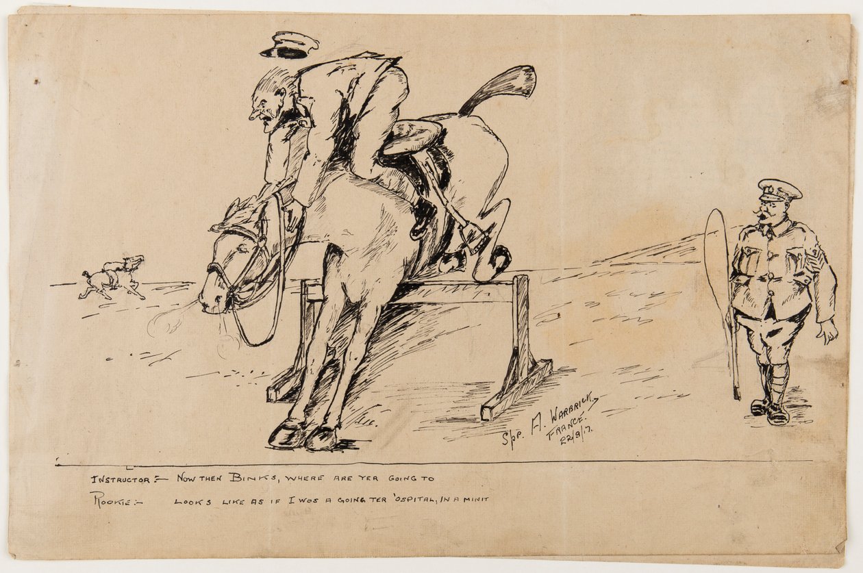 Caricatura de la Primera Guerra Mundial, 22 de septiembre de 1917 de Albert Warbrick