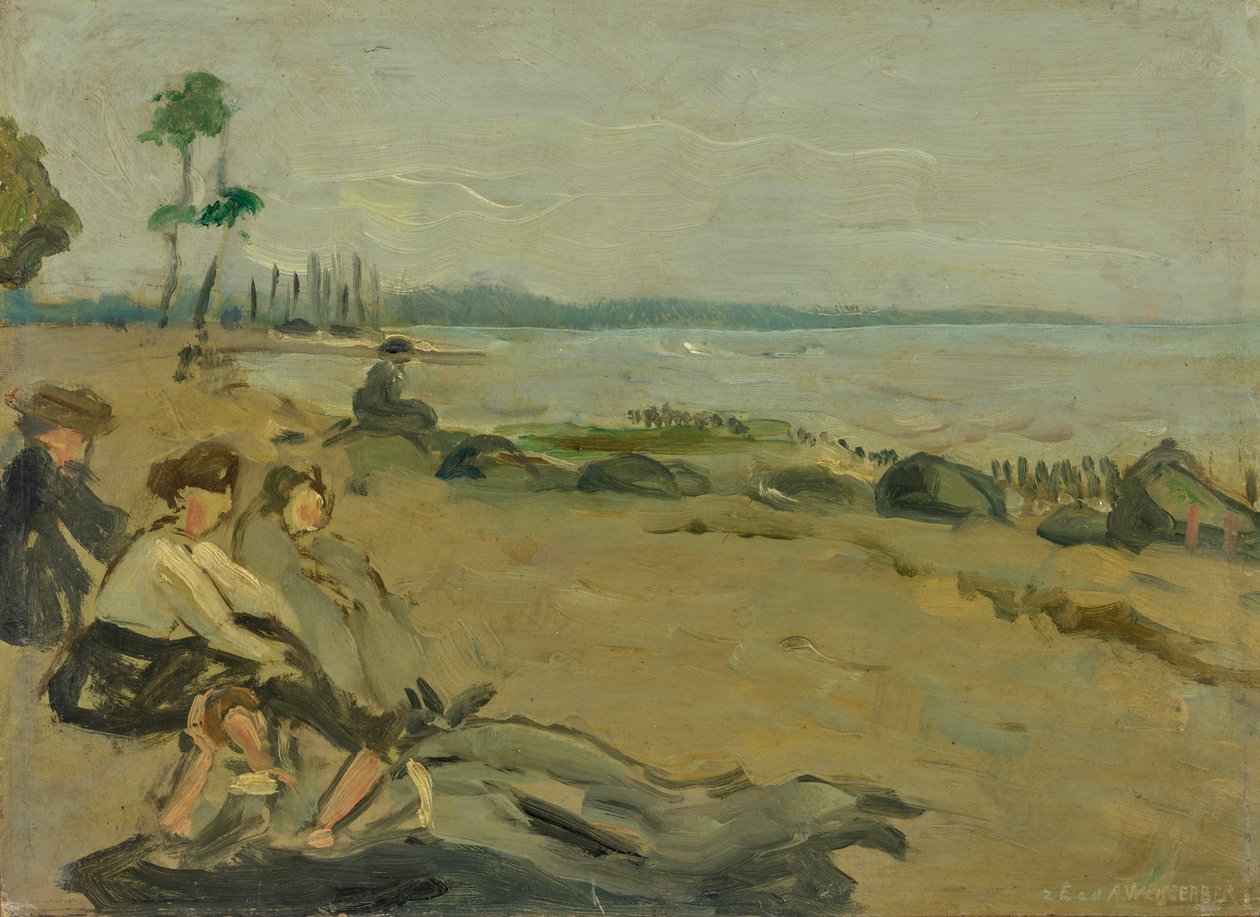 Playa de baño de Albert Weisgerber