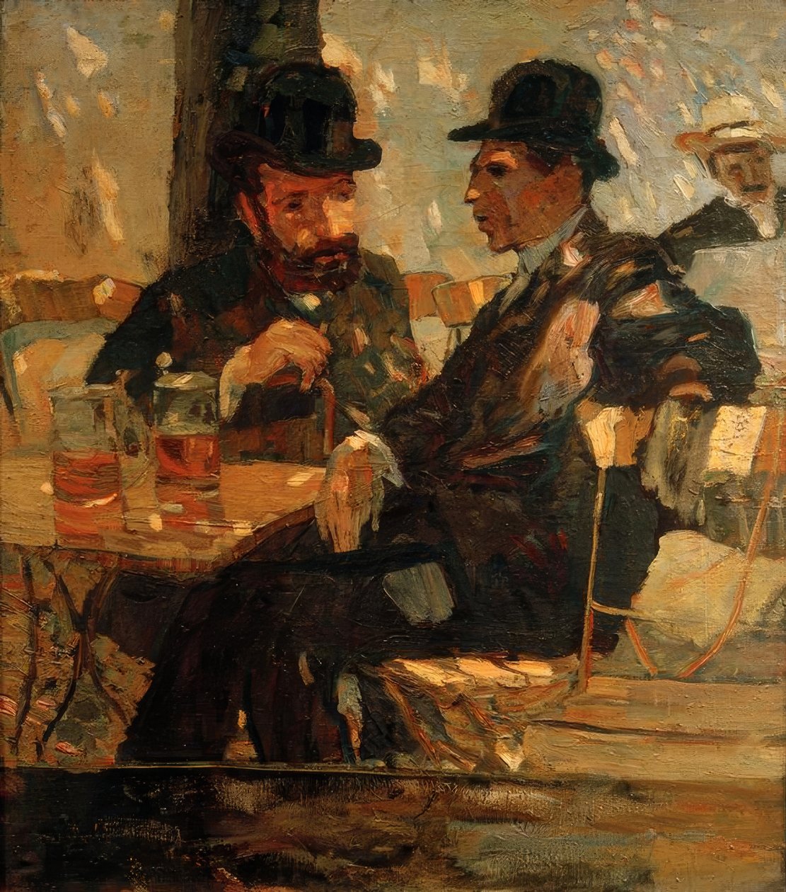 En el jardín de cerveza de Albert Weisgerber