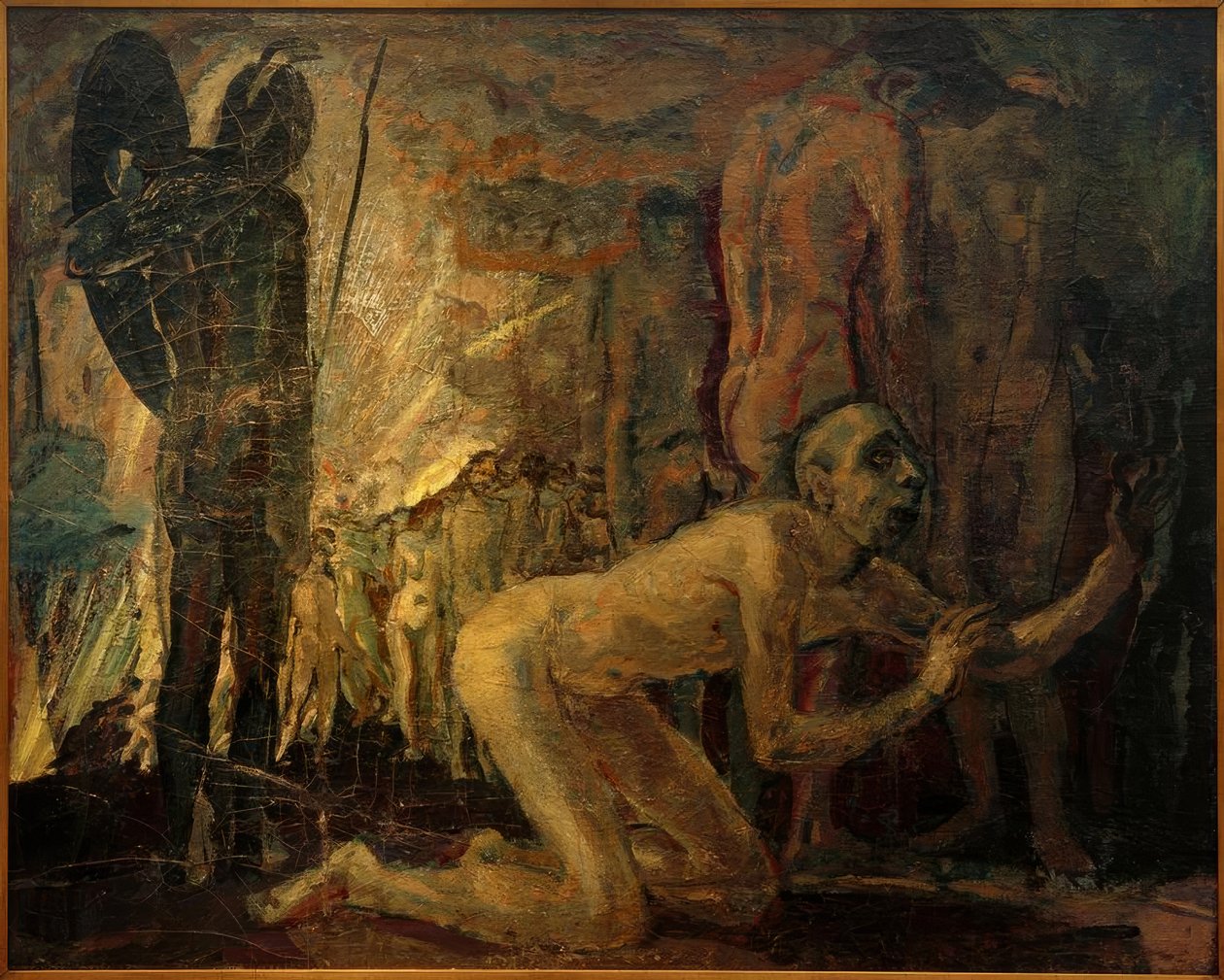 Jeremías antes de la marcha al cautiverio babilónico de Albert Weisgerber