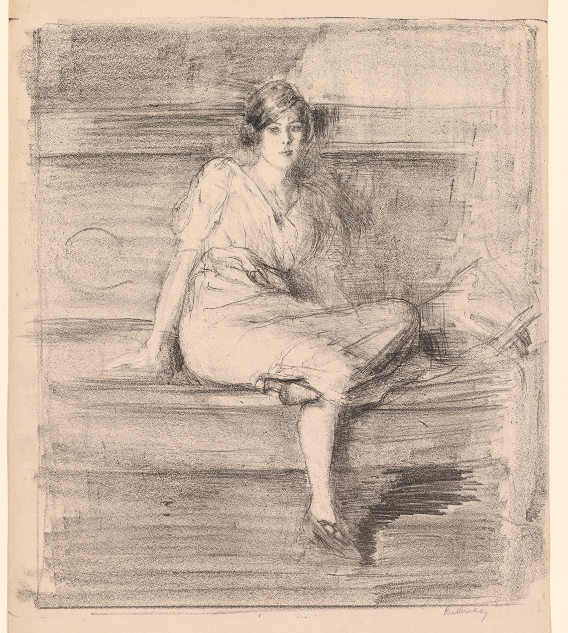 Sin título Dama joven sentada, 1914 de Albert de Belleroche