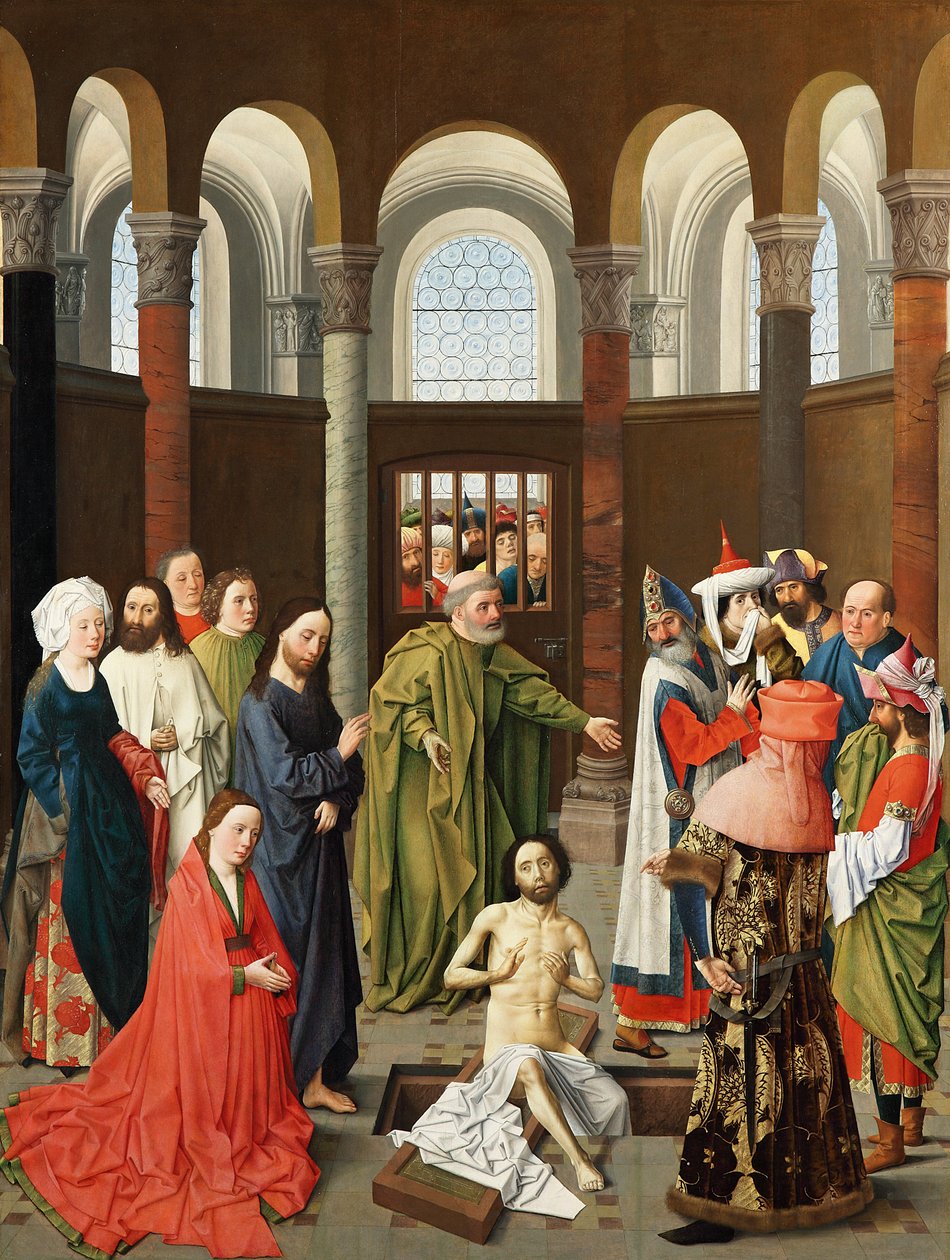 La resurrección de Lázaro de Albert van Ouwater