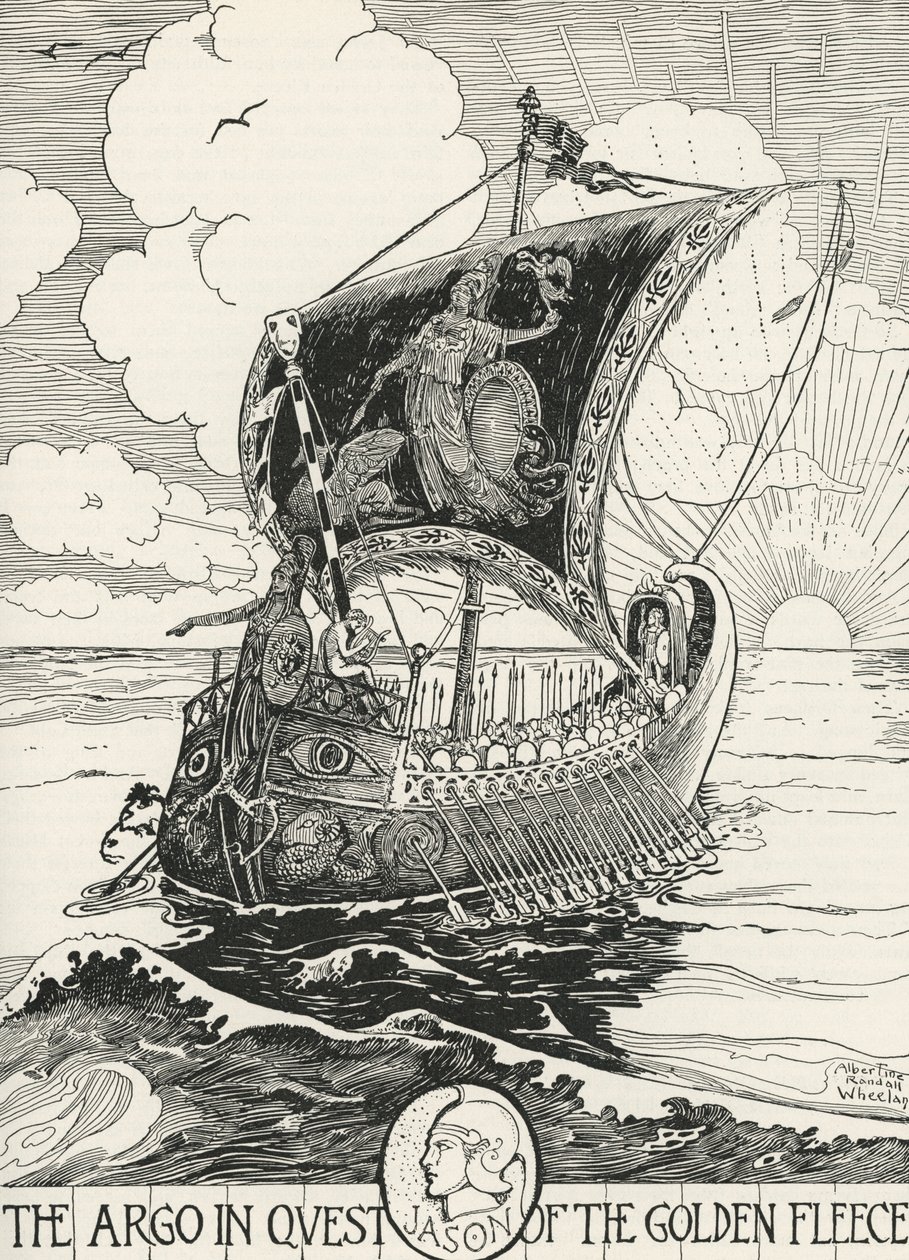 Jasón y los argonautas en el Argo de Albertine Randall Wheelan