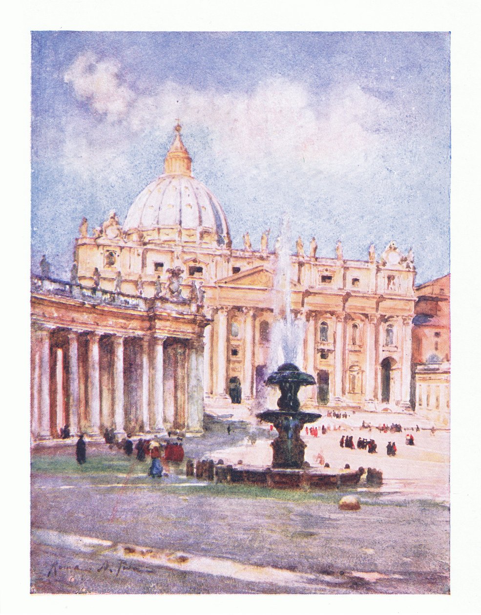 San Pedro, de Roma publicada por A & C Black Ltd, 1925 de Alberto Pisa