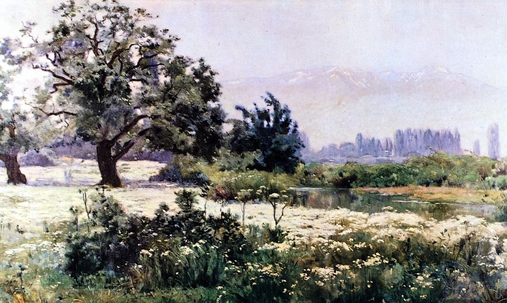 Manzanillas en flor de Alberto Valenzuela Llanos