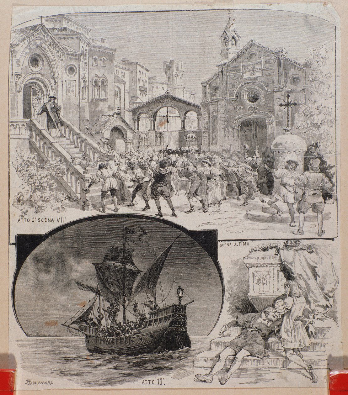 Ilustraciones de Cristóbal Colón, por Alberto Franchetti, hacia 1892 de Alberto Franchetti