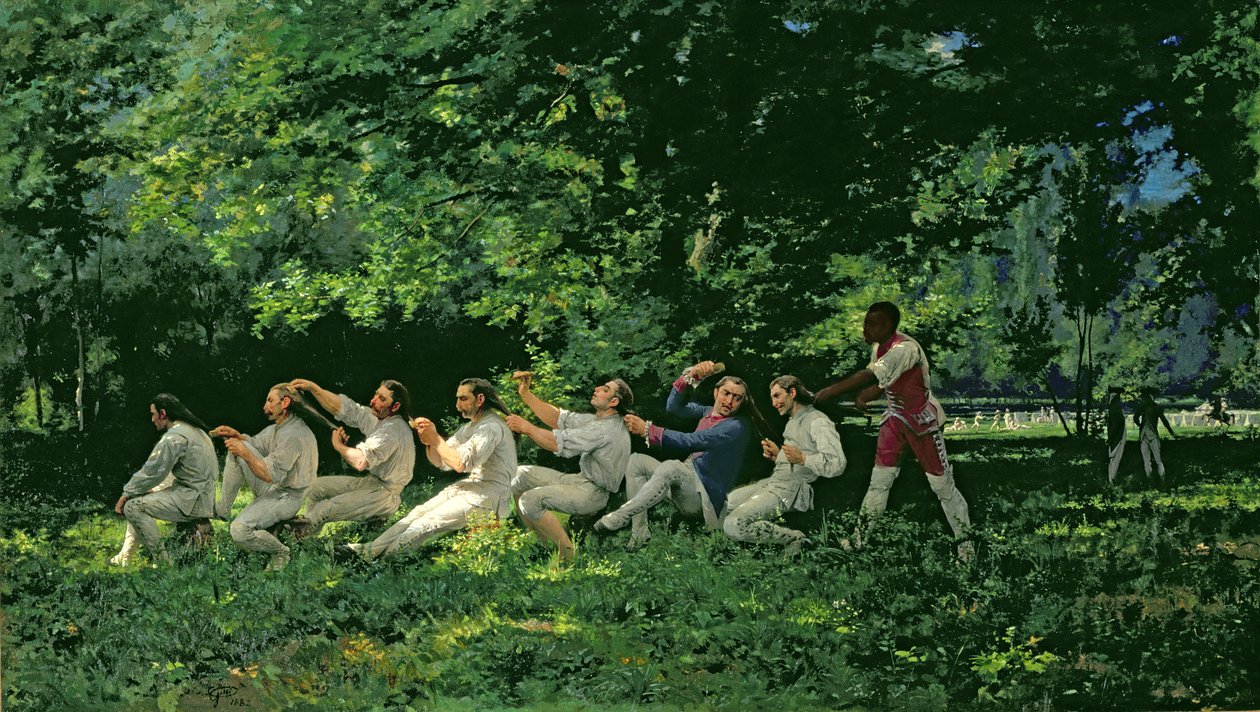 Soldados Peinándose, 1882 de Alberto Maso Gilli