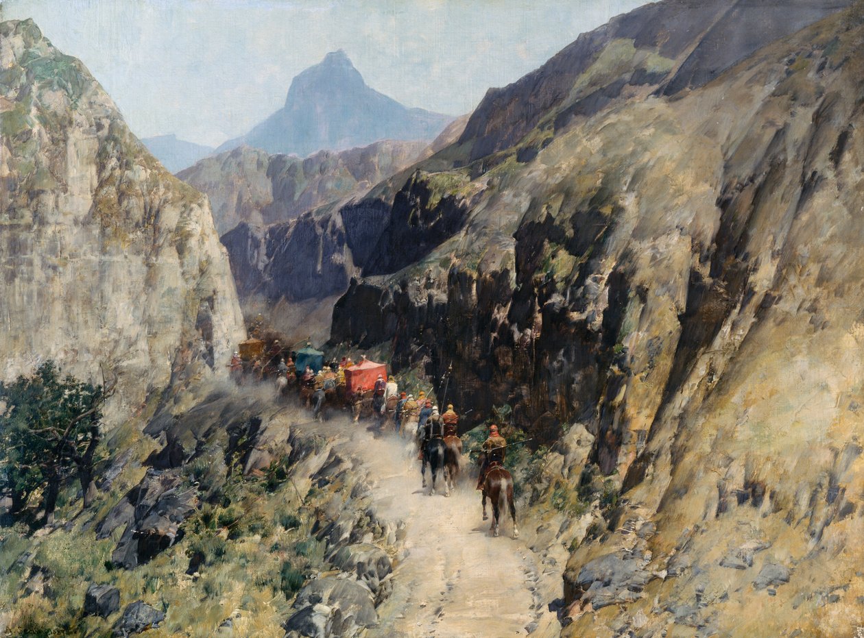 Caravana en Persia de Alberto Pasini
