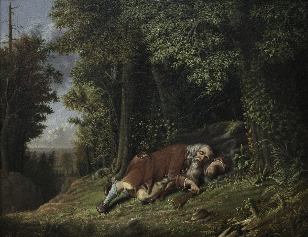 Rip Van Winkle Dormido de Albertus D.O Browere