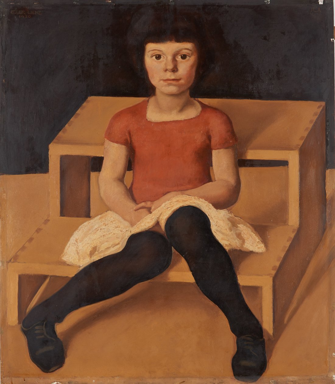 Ila, la hija menor del artista, 1920 de Albin Egger Lienz