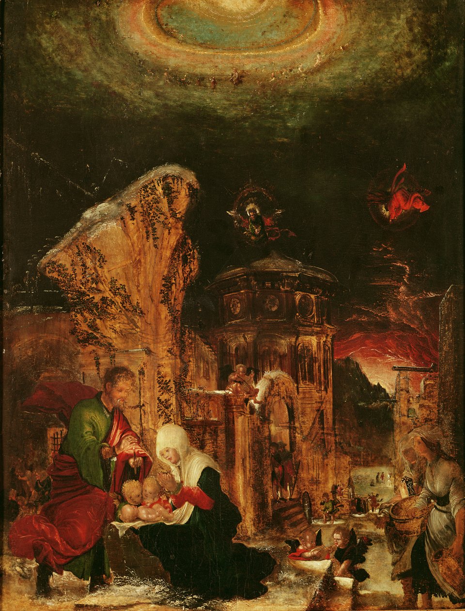 Nacimiento de Cristo (Noche Santa), c.1520-25 de Albrecht Altdorfer
