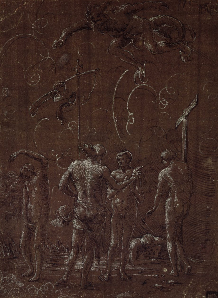 Cristo en el Limbo, siglo XVI de Albrecht Altdorfer