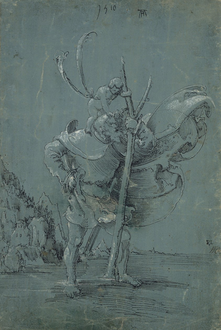 San Cristóbal, 1510 de Albrecht Altdorfer