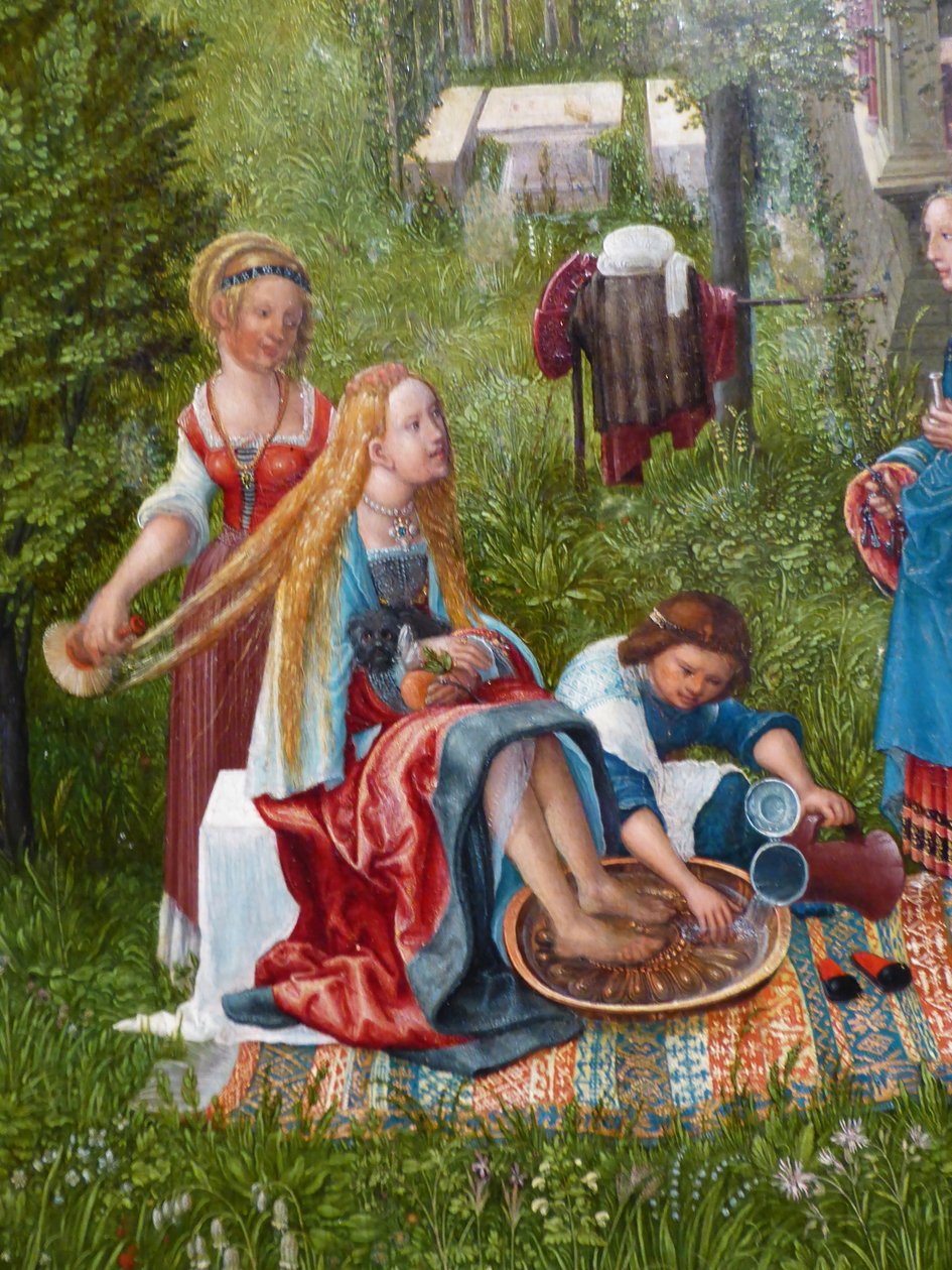 Susana en el baño y lapidación de los ancianos de Albrecht Altdorfer