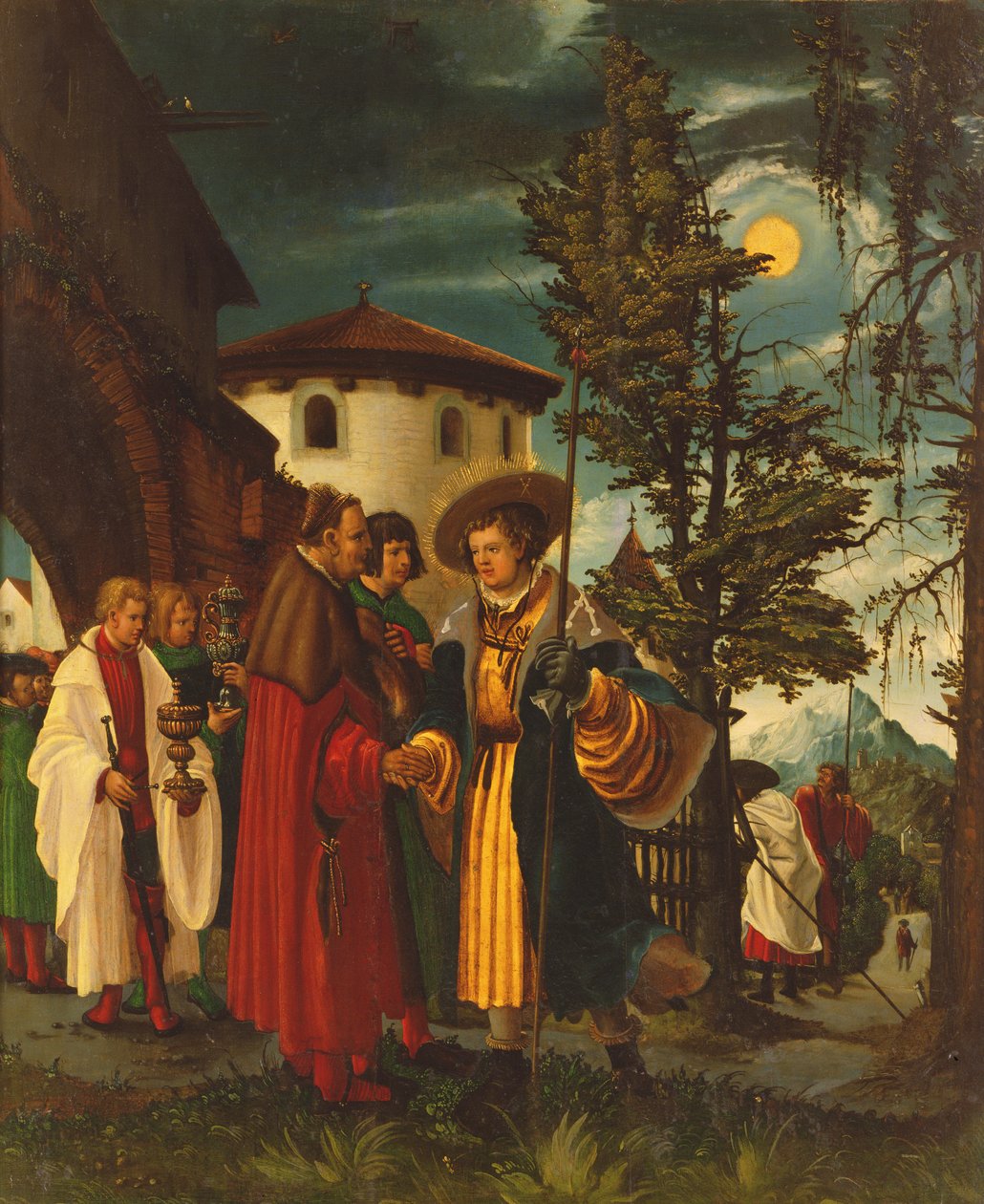 La Partida de San Florain, 1516-18 de Albrecht Altdorfer