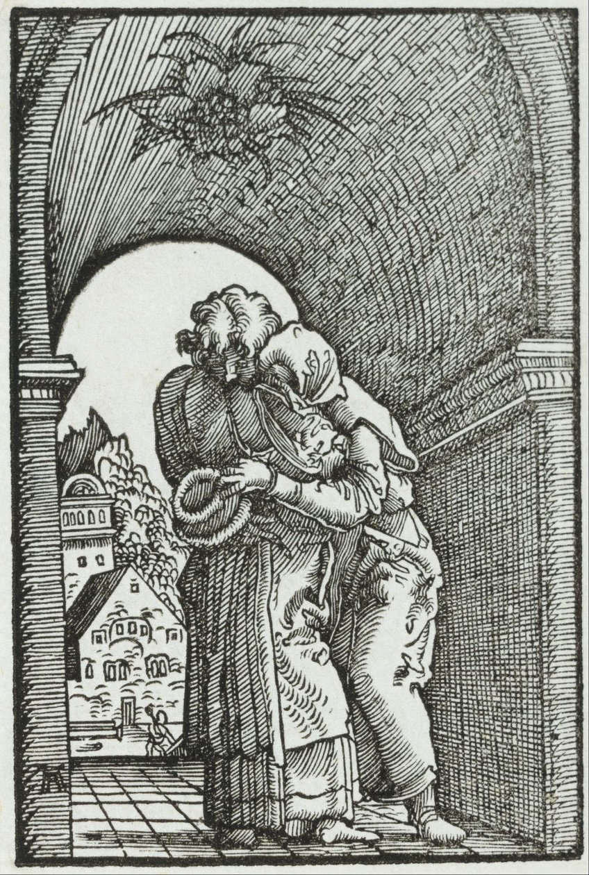 El encuentro de Joaquín y Ana de Albrecht Altdorfer