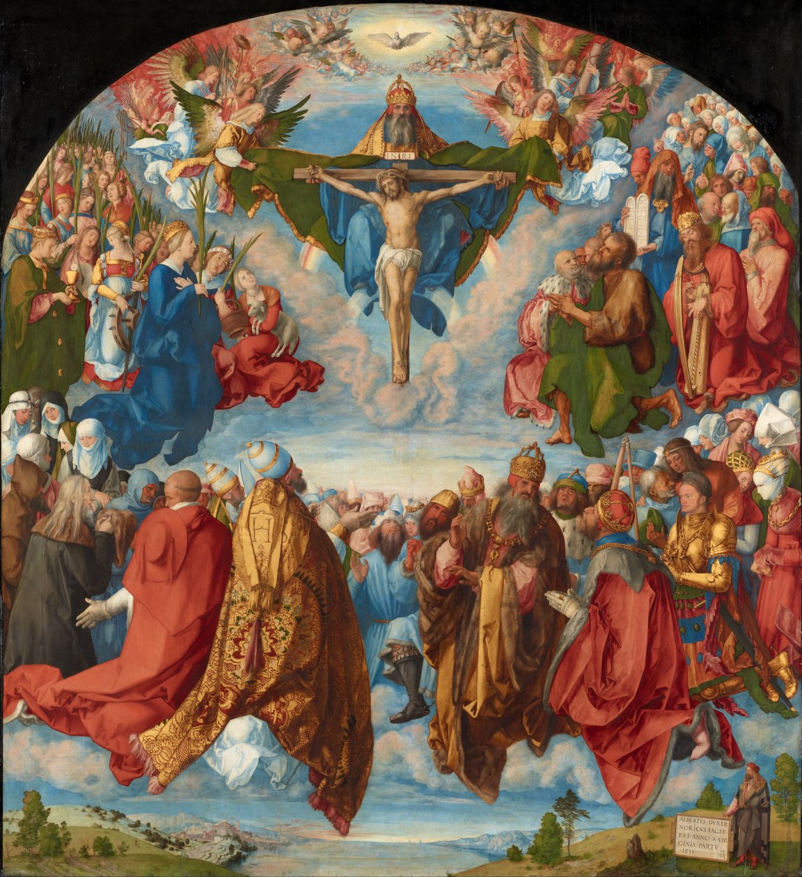 Adoración de la Trinidad (Altar de Landauer) de Albrecht Dürer