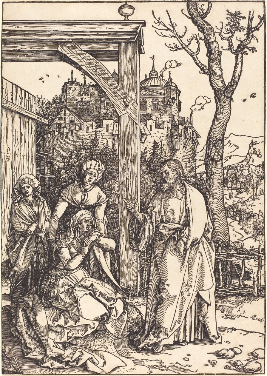 Cristo Despidiéndose de Su Madre de Albrecht Dürer