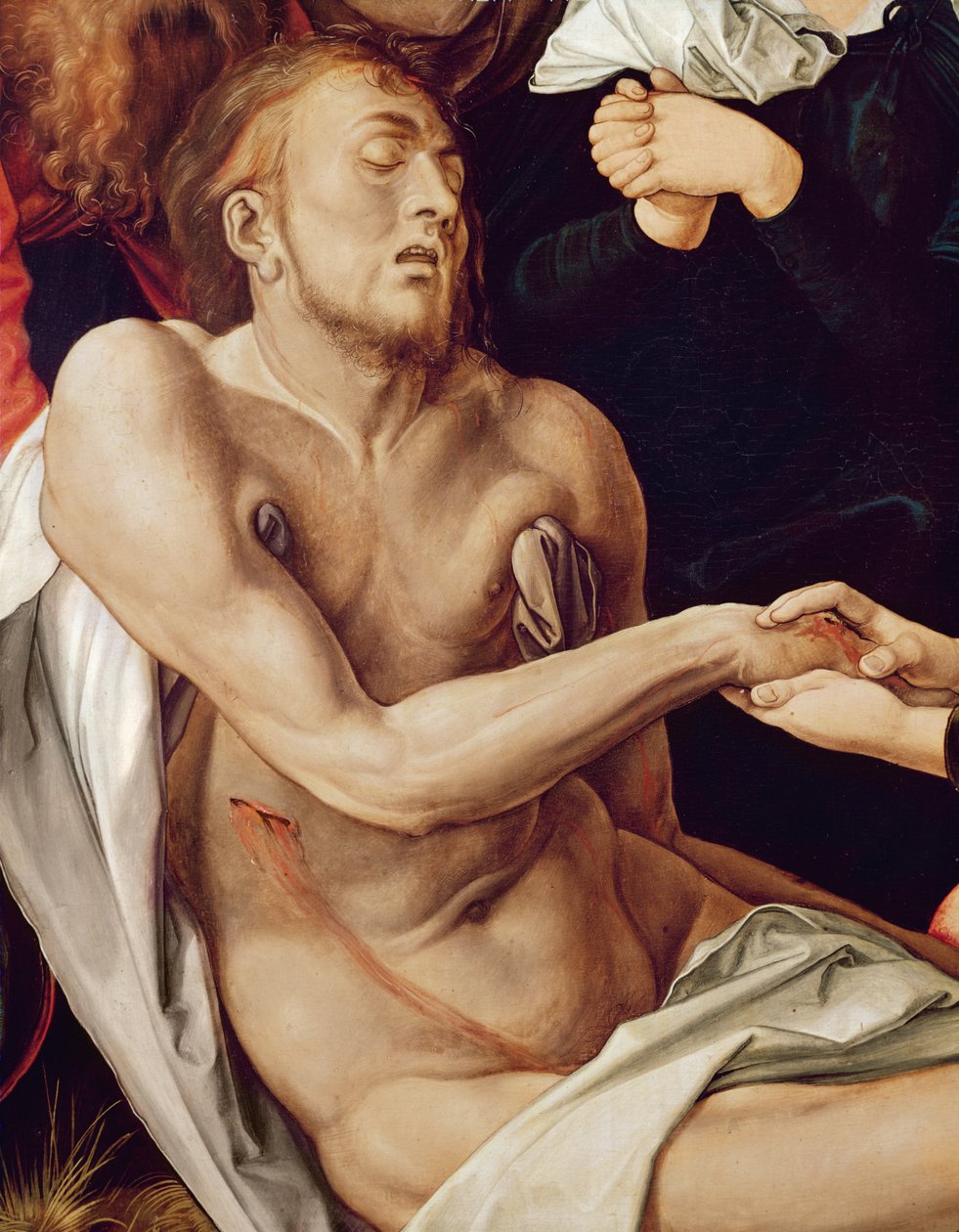 Lamentación por Cristo (detalle) de Albrecht Dürer