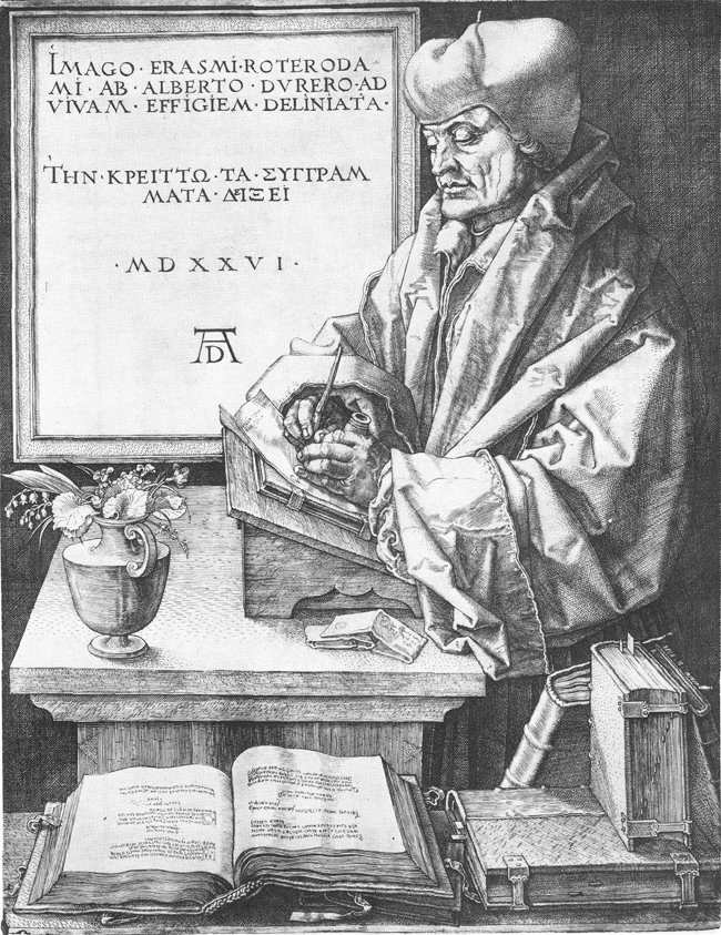 Erasmo de Rotterdam de Albrecht Dürer
