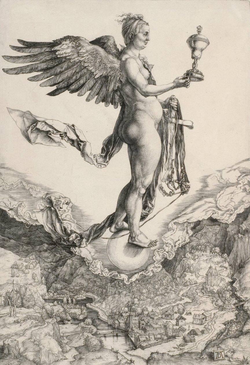Némesis (La gran fortuna) de Albrecht Dürer