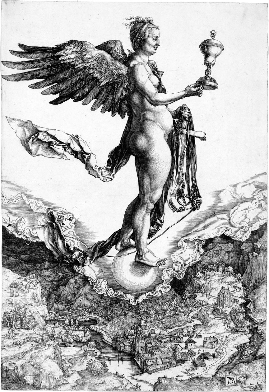 Némesis o Buena Fortuna de Albrecht Dürer