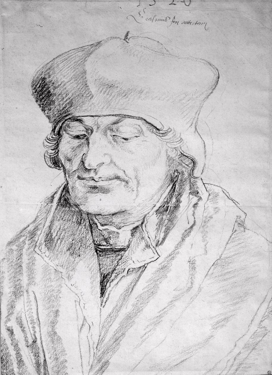Retrato de Desiderius Erasmus (1469-1536) 1520 de Albrecht Dürer