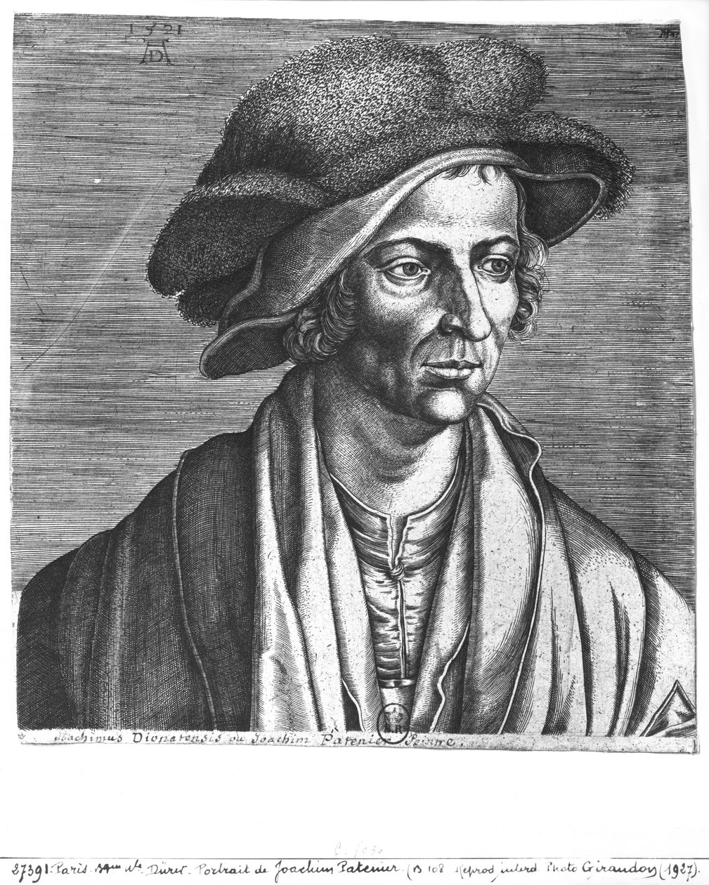 Retrato de Joachim Patinir de Albrecht Dürer