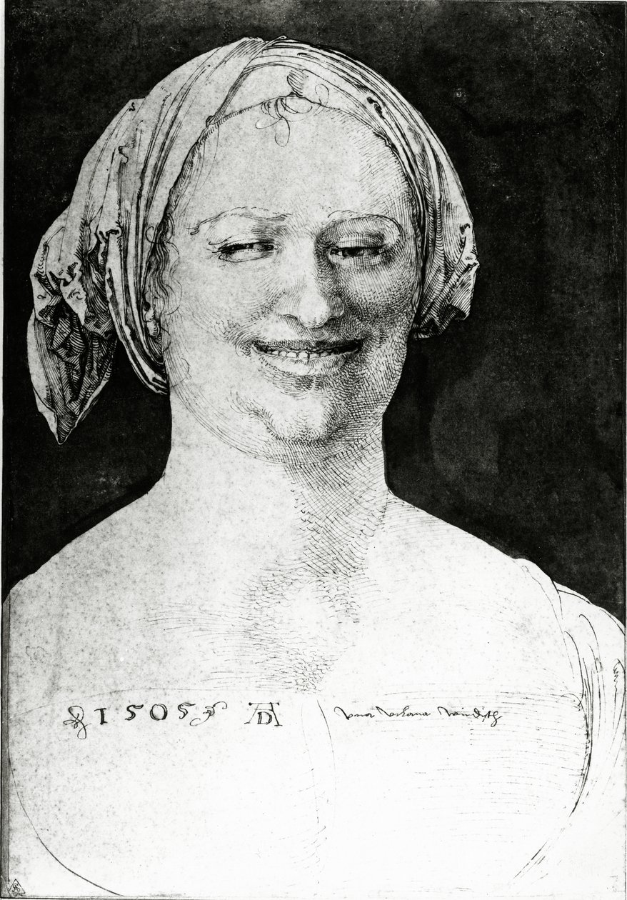 Retrato de una campesina, 1505 de Albrecht Dürer