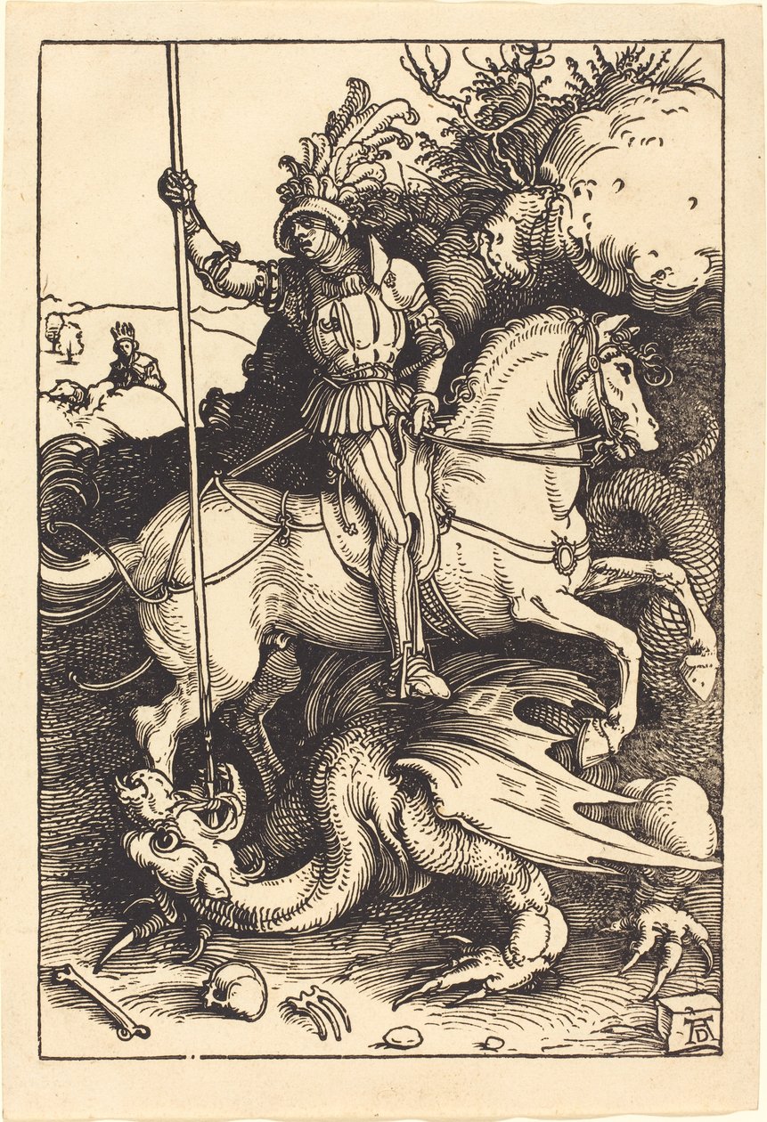 San Jorge Matando al Dragón de Albrecht Dürer