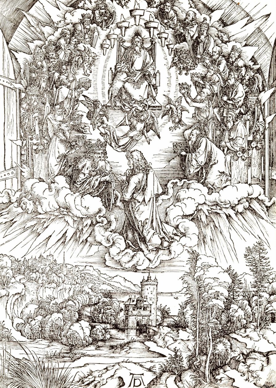 San Juan ante Dios y los ancianos de Albrecht Dürer