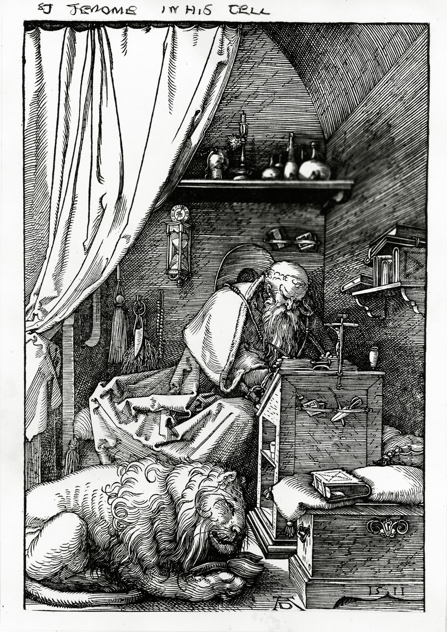 San Jerónimo en su celda, 1511 de Albrecht Dürer