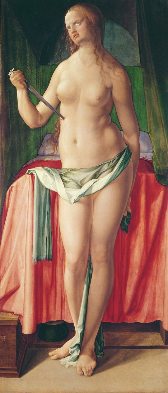 La muerte de Lucrecia, 1518 de Albrecht Dürer