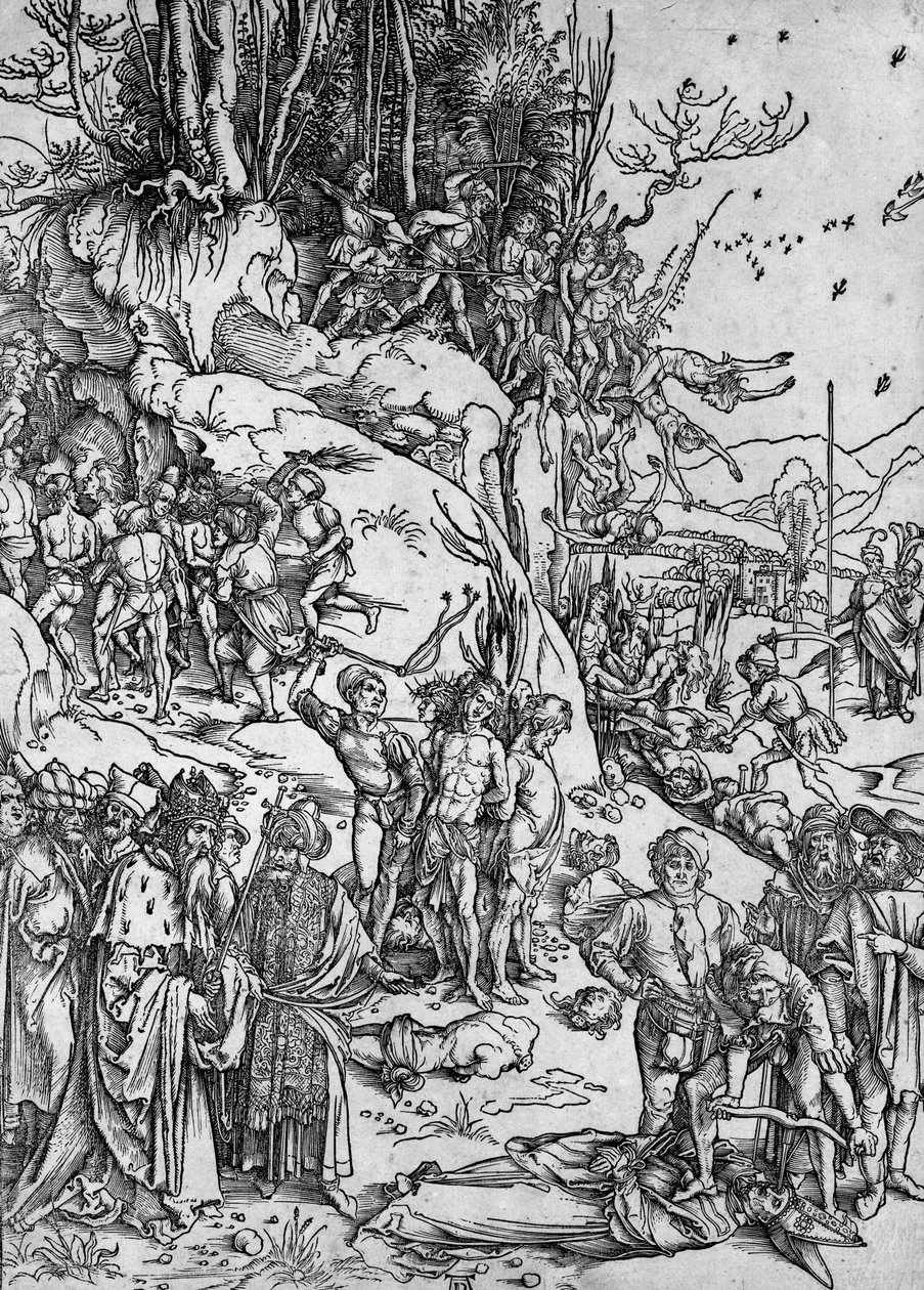 El martirio de los diez mil de Albrecht Dürer