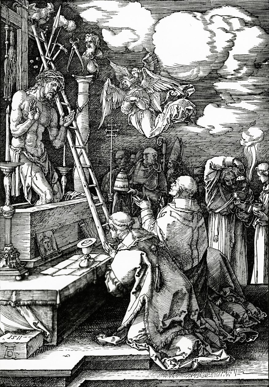 La Misa de San Gregorio, 1511 de Albrecht Dürer
